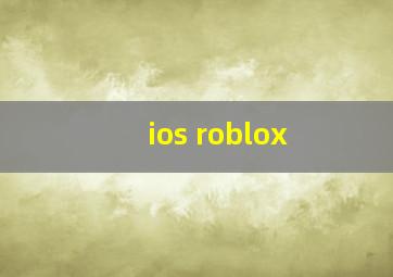 ios roblox